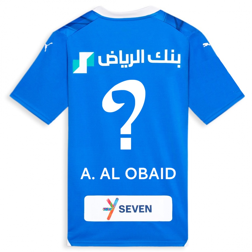 Herren Abdulrahman Al-Obaid #0 Blau Heimtrikot Trikot 2023/24 T-Shirt Österreich