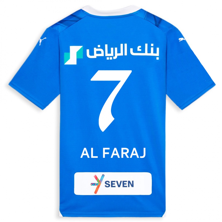 Herren Salman Al-Faraj #7 Blau Heimtrikot Trikot 2023/24 T-Shirt Österreich