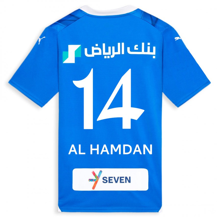 Herren Abdullah Al-Hamdan #14 Blau Heimtrikot Trikot 2023/24 T-Shirt Österreich