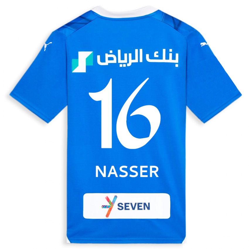 Herren Nasser Al-Dawsari #16 Blau Heimtrikot Trikot 2023/24 T-Shirt Österreich