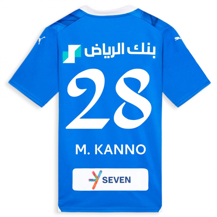 Herren Mohamed Kanno #28 Blau Heimtrikot Trikot 2023/24 T-Shirt Österreich