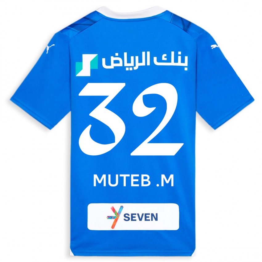 Herren Muteb Al-Mufarrij #32 Blau Heimtrikot Trikot 2023/24 T-Shirt Österreich