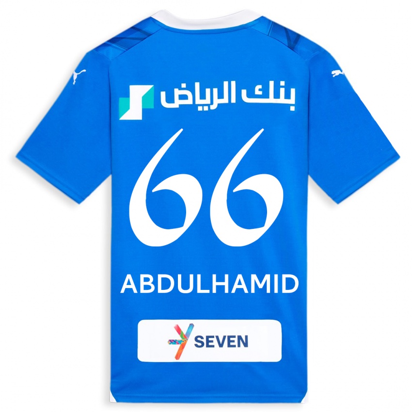 Herren Saud Abdulhamid #66 Blau Heimtrikot Trikot 2023/24 T-Shirt Österreich