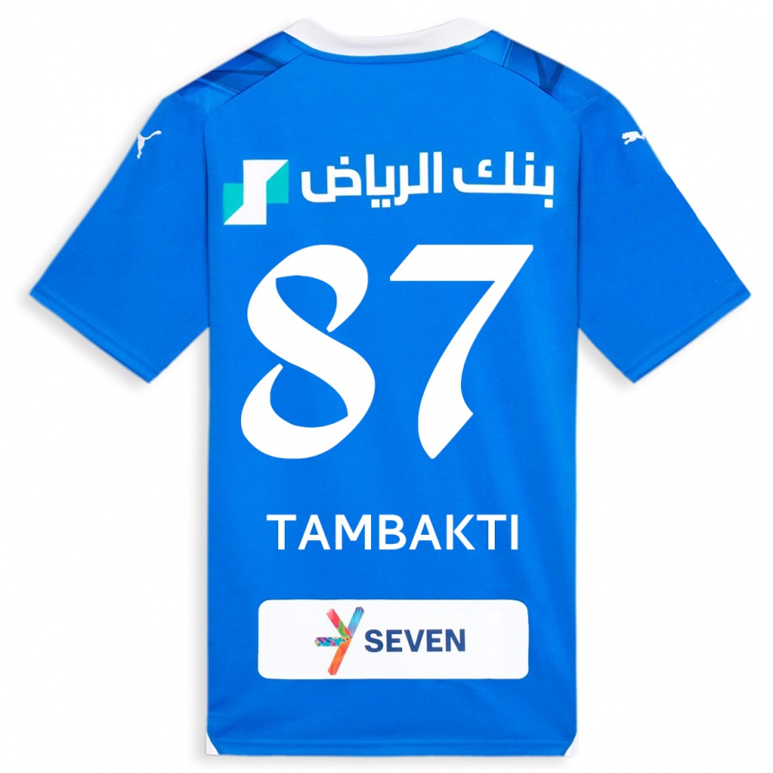 Herren Hassan Tambakti #87 Blau Heimtrikot Trikot 2023/24 T-Shirt Österreich