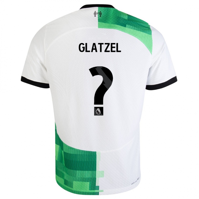 Herren Paul Glatzel #0 Weiß Grün Auswärtstrikot Trikot 2023/24 T-Shirt Österreich
