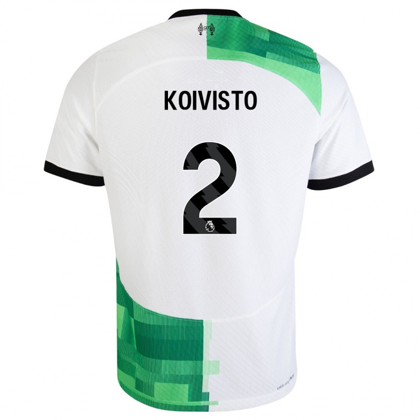Herren Emma Koivisto #2 Weiß Grün Auswärtstrikot Trikot 2023/24 T-Shirt Österreich