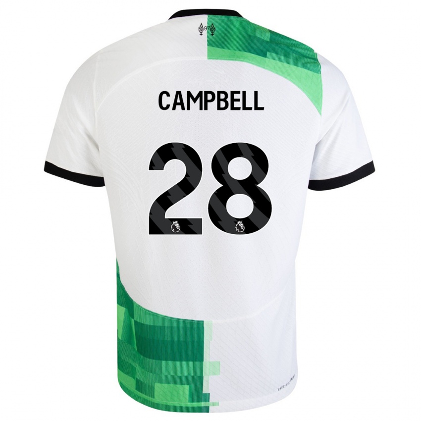 Herren Megan Campbell #28 Weiß Grün Auswärtstrikot Trikot 2023/24 T-Shirt Österreich