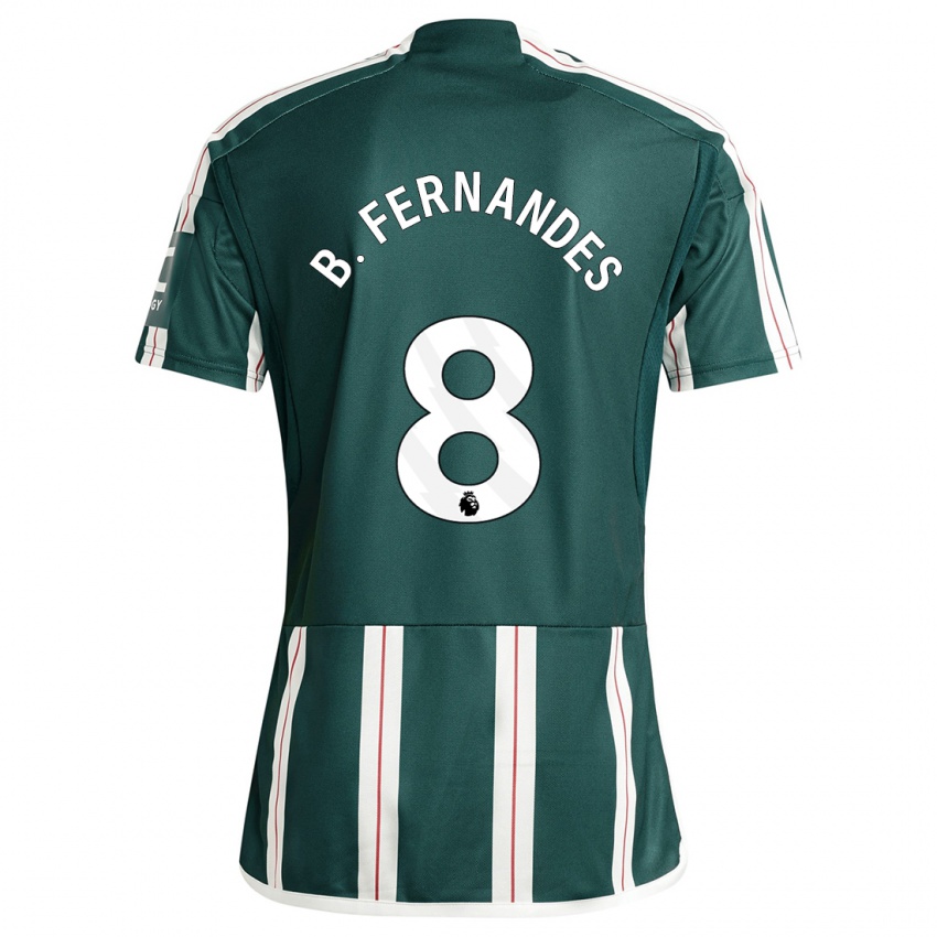 Herren Bruno Fernandes #8 Dunkelgrün Auswärtstrikot Trikot 2023/24 T-Shirt Österreich