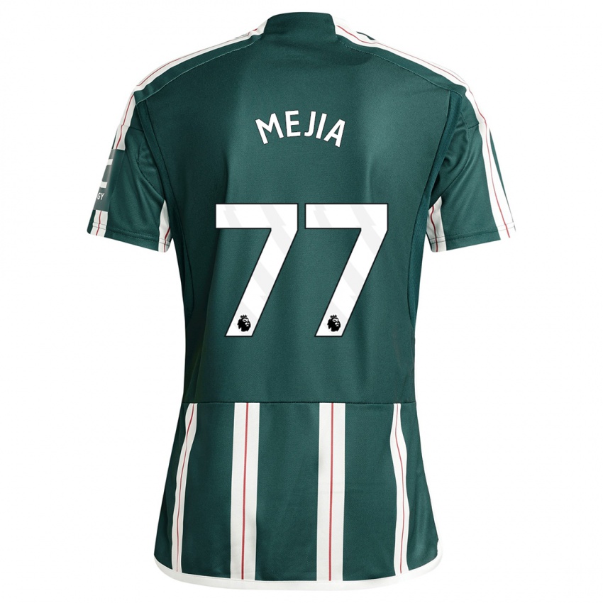 Herren Mateo Mejia #77 Dunkelgrün Auswärtstrikot Trikot 2023/24 T-Shirt Österreich