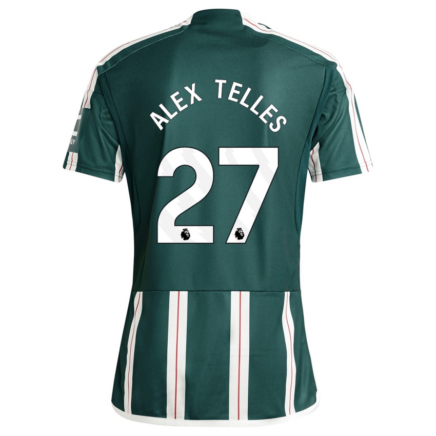 Herren Alex Nicolao Telles #27 Dunkelgrün Auswärtstrikot Trikot 2023/24 T-Shirt Österreich