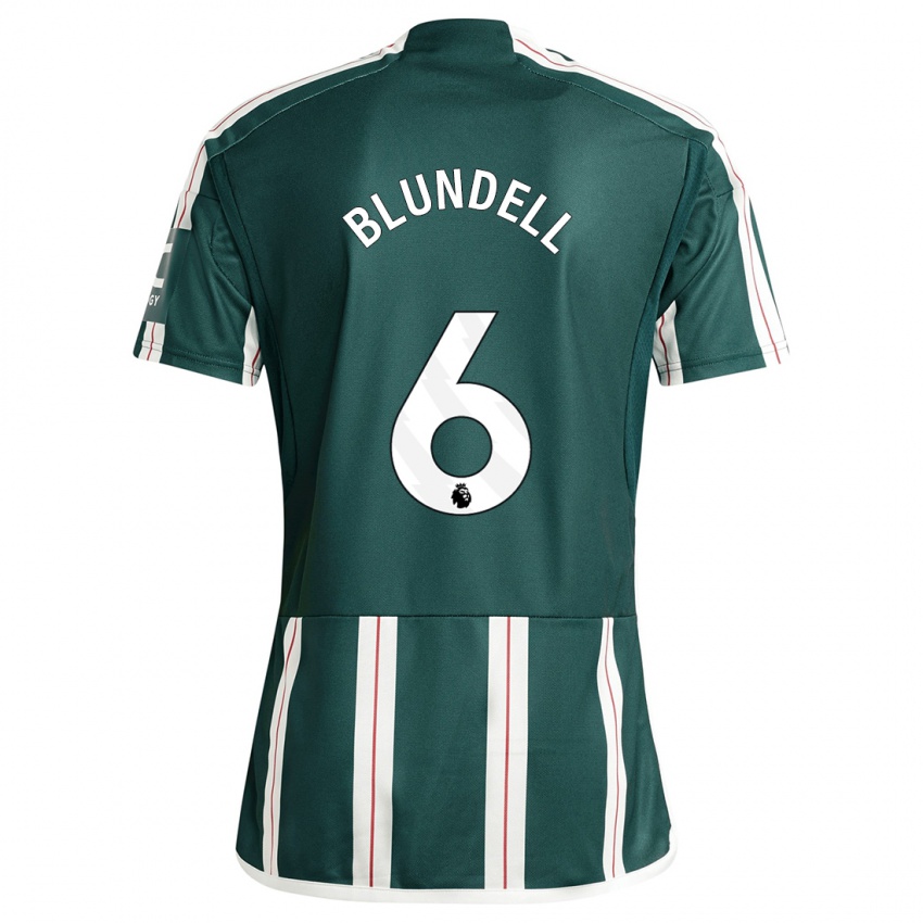 Herren Hannah Blundell #6 Dunkelgrün Auswärtstrikot Trikot 2023/24 T-Shirt Österreich