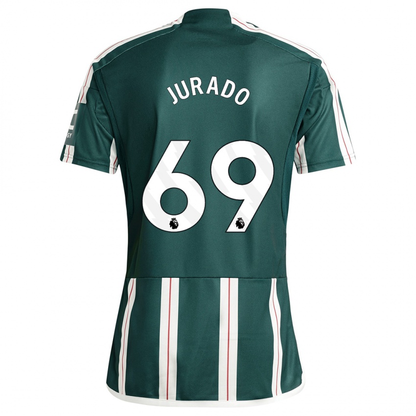 Herren Marc Jurado #69 Dunkelgrün Auswärtstrikot Trikot 2023/24 T-Shirt Österreich