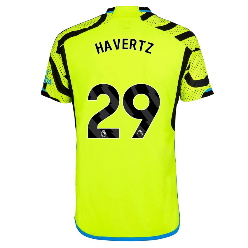 Herren Kai Havertz #29 Gelb Auswärtstrikot Trikot 2023/24 T-Shirt Österreich