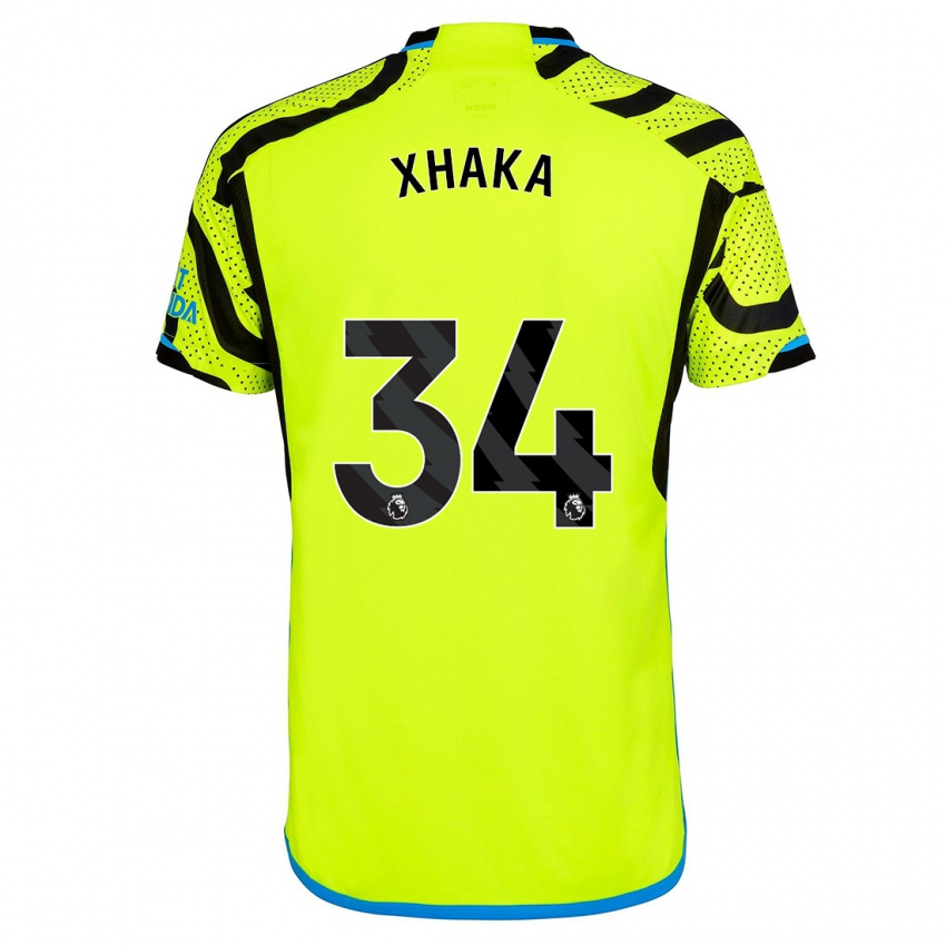 Herren Granit Xhaka #34 Gelb Auswärtstrikot Trikot 2023/24 T-Shirt Österreich