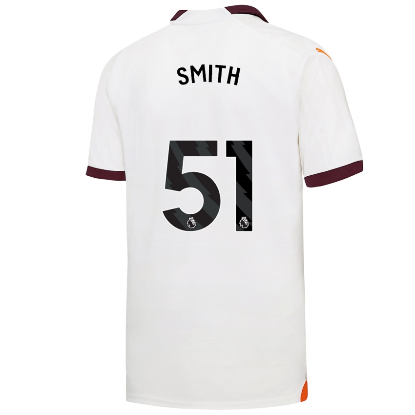 Herren Isaac Smith #51 Weiß Auswärtstrikot Trikot 2023/24 T-Shirt Österreich