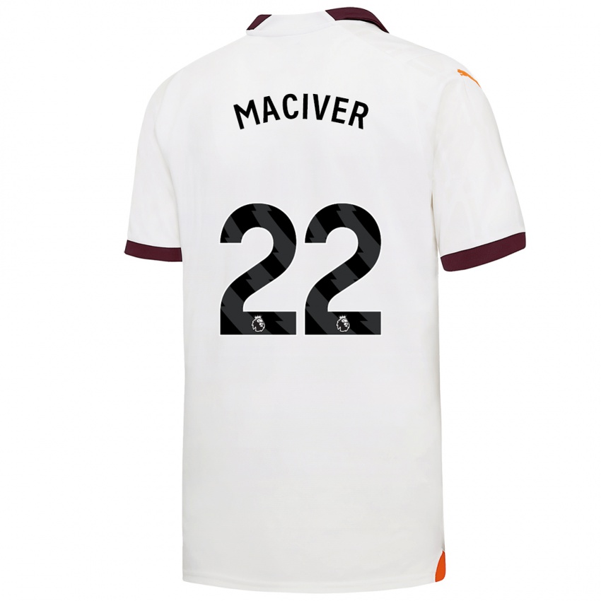 Herren Sandy Maciver #22 Weiß Auswärtstrikot Trikot 2023/24 T-Shirt Österreich