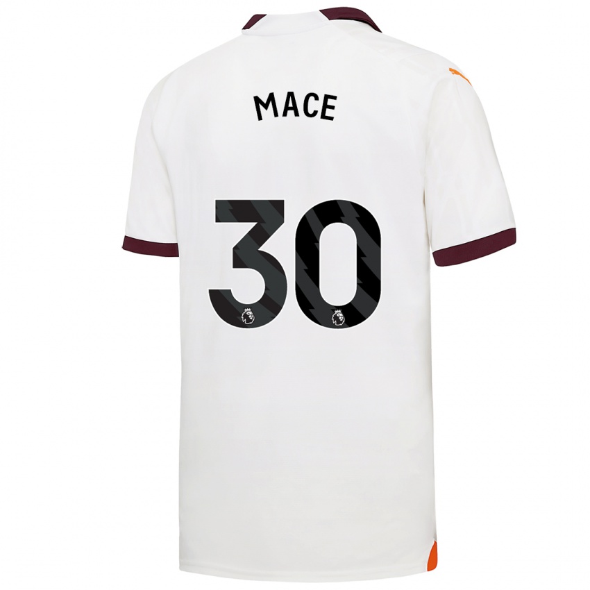 Herren Ruby Mace #30 Weiß Auswärtstrikot Trikot 2023/24 T-Shirt Österreich