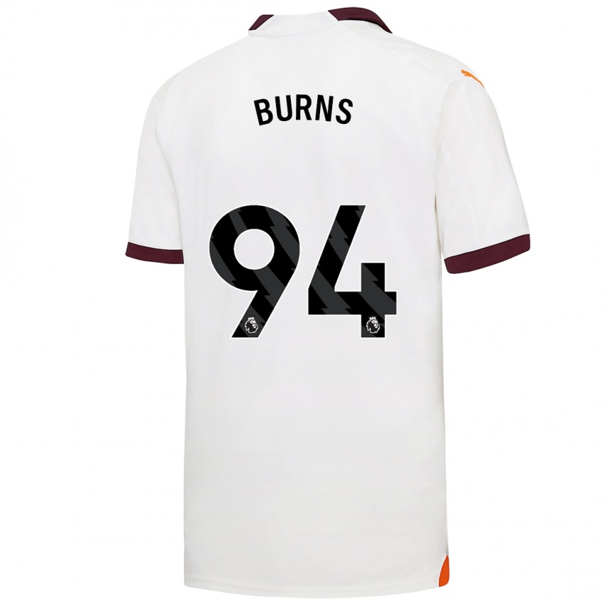 Herren Finley Burns #94 Weiß Auswärtstrikot Trikot 2023/24 T-Shirt Österreich