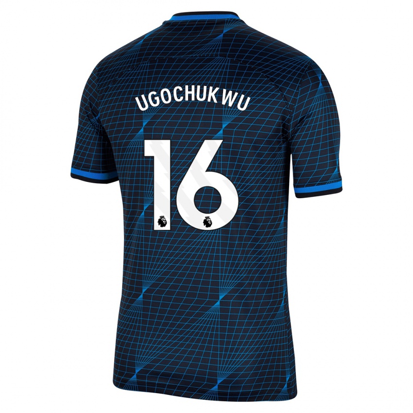 Herren Lesley Ugochukwu #16 Dunkelblau Auswärtstrikot Trikot 2023/24 T-Shirt Österreich