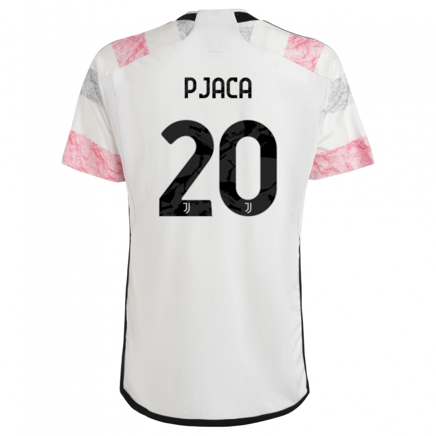Herren Marko Pjaca #20 Weiß Rosa Auswärtstrikot Trikot 2023/24 T-Shirt Österreich