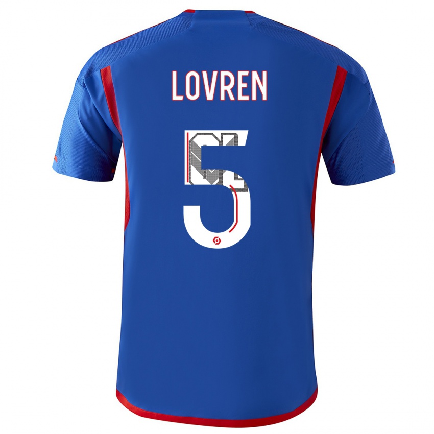 Herren Dejan Lovren #5 Blau Rot Auswärtstrikot Trikot 2023/24 T-Shirt Österreich