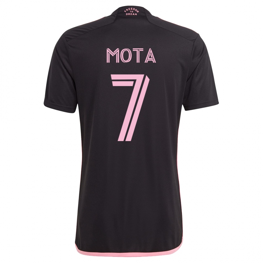 Herren Jean Mota #7 Schwarz Auswärtstrikot Trikot 2023/24 T-Shirt Österreich