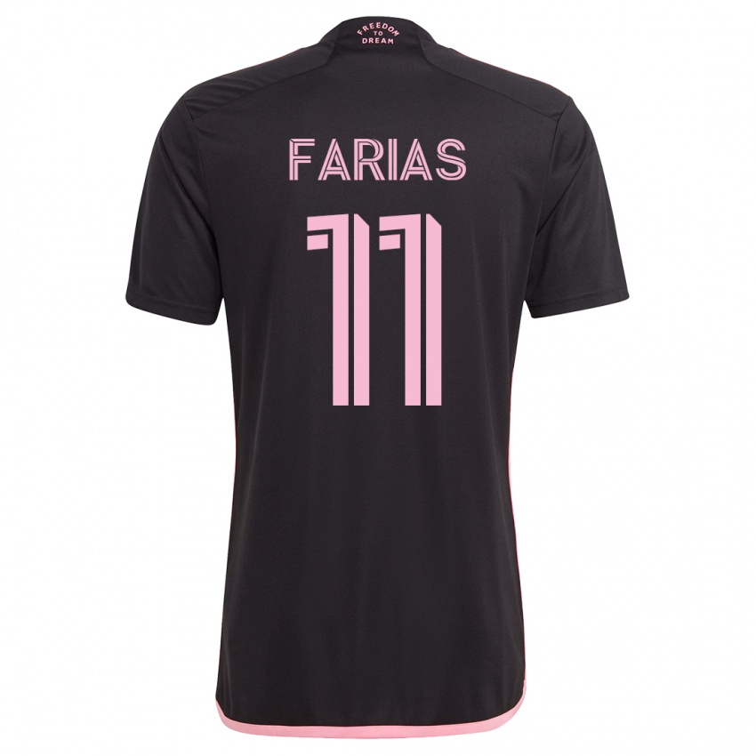 Herren Facundo Farías #11 Schwarz Auswärtstrikot Trikot 2023/24 T-Shirt Österreich