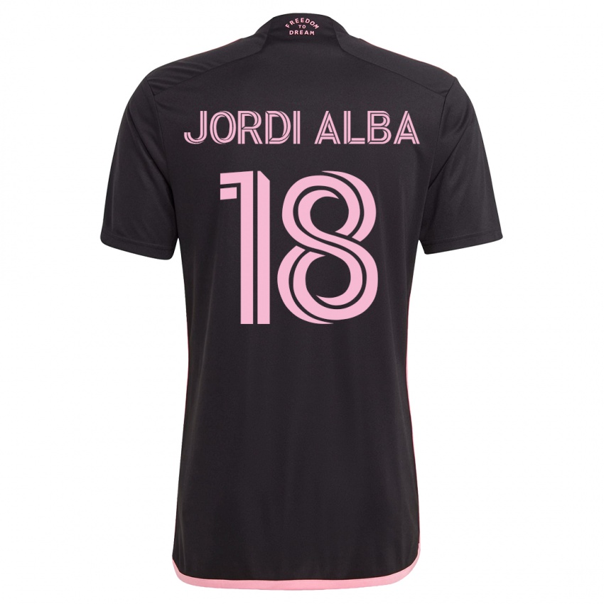 Herren Jordi Alba #18 Schwarz Auswärtstrikot Trikot 2023/24 T-Shirt Österreich