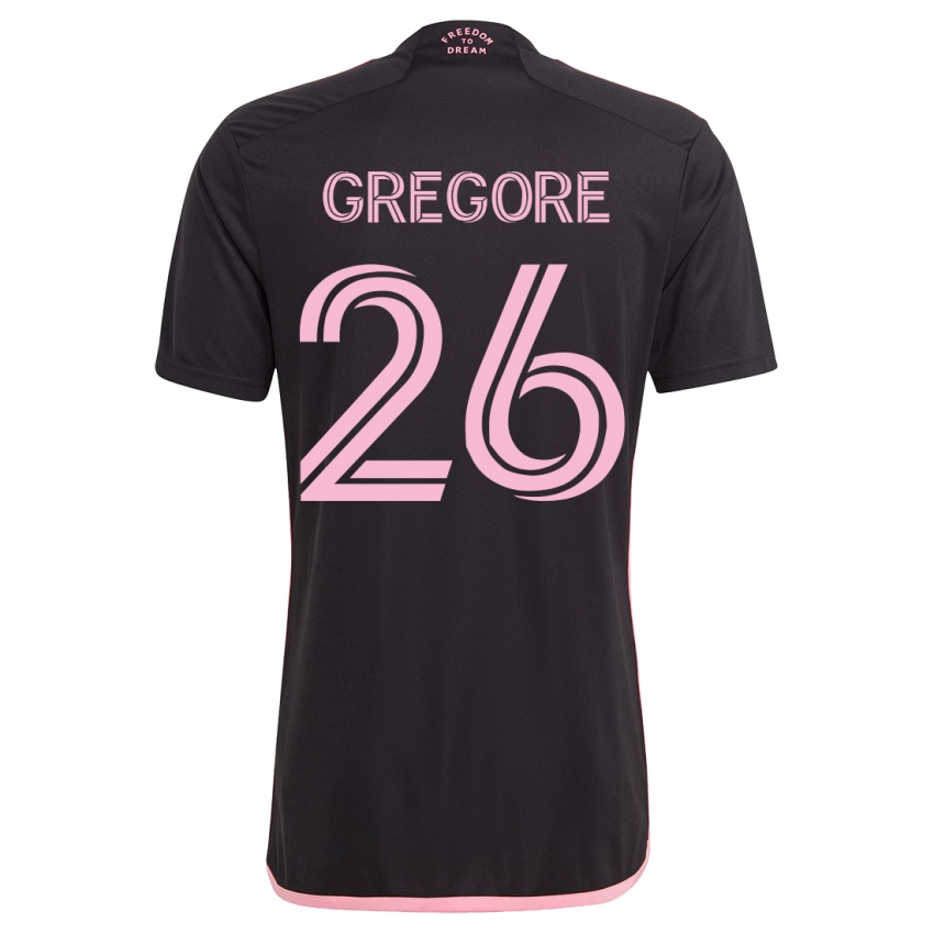 Herren Gregore #26 Schwarz Auswärtstrikot Trikot 2023/24 T-Shirt Österreich