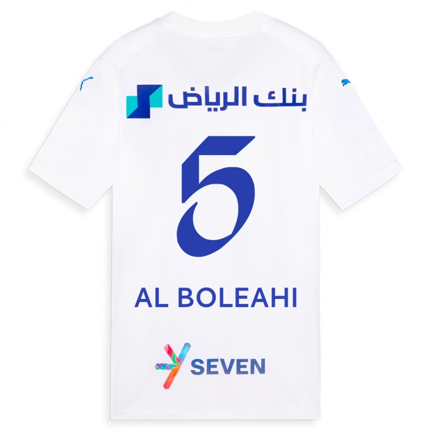 Herren Ali Al-Boleahi #5 Weiß Auswärtstrikot Trikot 2023/24 T-Shirt Österreich