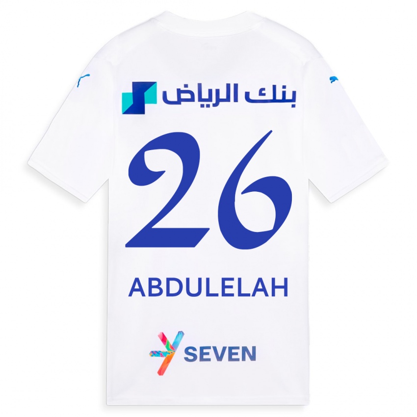 Herren Abdulelah Al-Malki #26 Weiß Auswärtstrikot Trikot 2023/24 T-Shirt Österreich