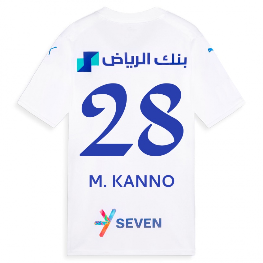 Herren Mohamed Kanno #28 Weiß Auswärtstrikot Trikot 2023/24 T-Shirt Österreich