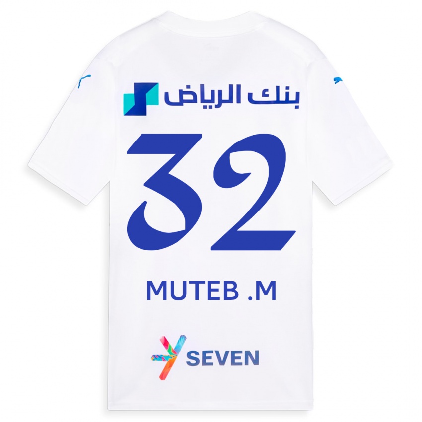 Herren Muteb Al-Mufarrij #32 Weiß Auswärtstrikot Trikot 2023/24 T-Shirt Österreich