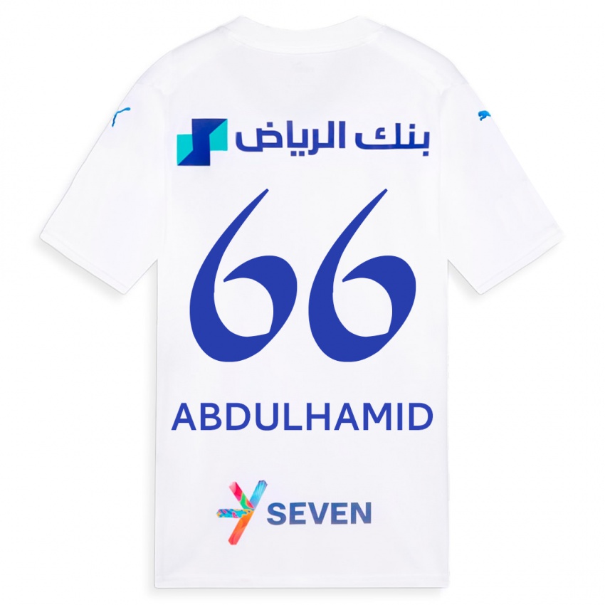 Herren Saud Abdulhamid #66 Weiß Auswärtstrikot Trikot 2023/24 T-Shirt Österreich