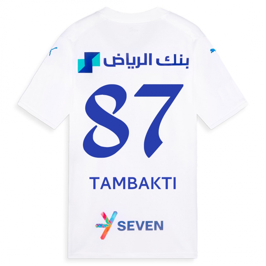 Herren Hassan Tambakti #87 Weiß Auswärtstrikot Trikot 2023/24 T-Shirt Österreich