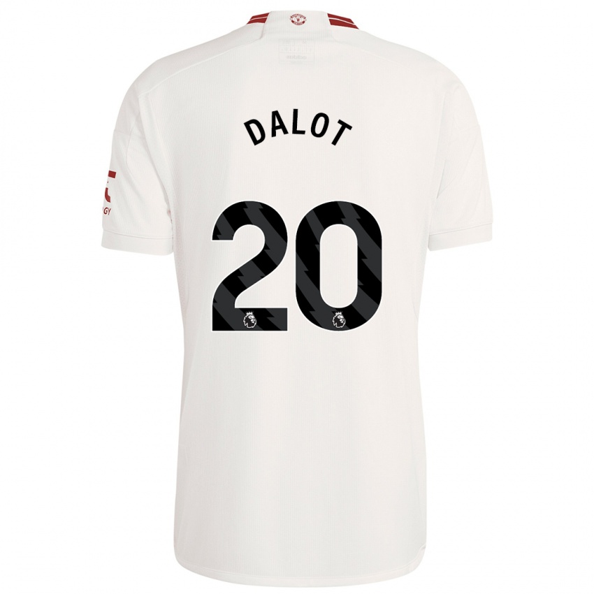 Herren Diogo Dalot #20 Weiß Ausweichtrikot Trikot 2023/24 T-Shirt Österreich