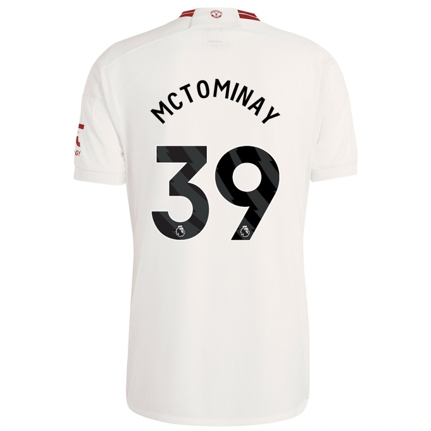 Herren Scott Mctominay #39 Weiß Ausweichtrikot Trikot 2023/24 T-Shirt Österreich