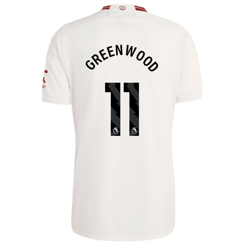 Herren Mason Greenwood #11 Weiß Ausweichtrikot Trikot 2023/24 T-Shirt Österreich