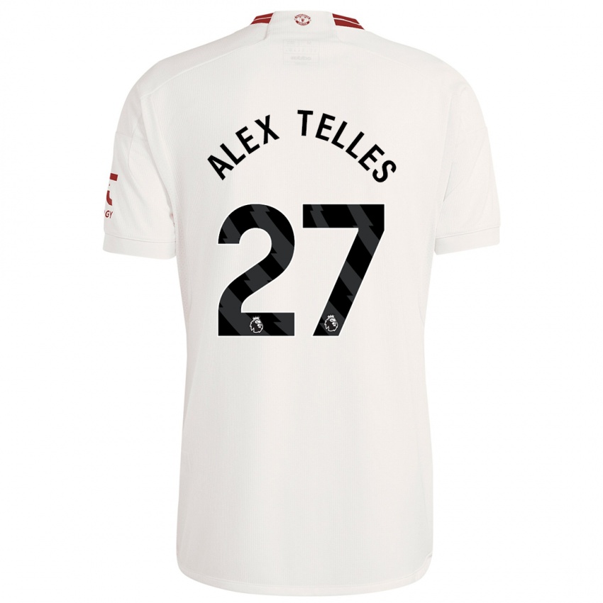 Herren Alex Nicolao Telles #27 Weiß Ausweichtrikot Trikot 2023/24 T-Shirt Österreich