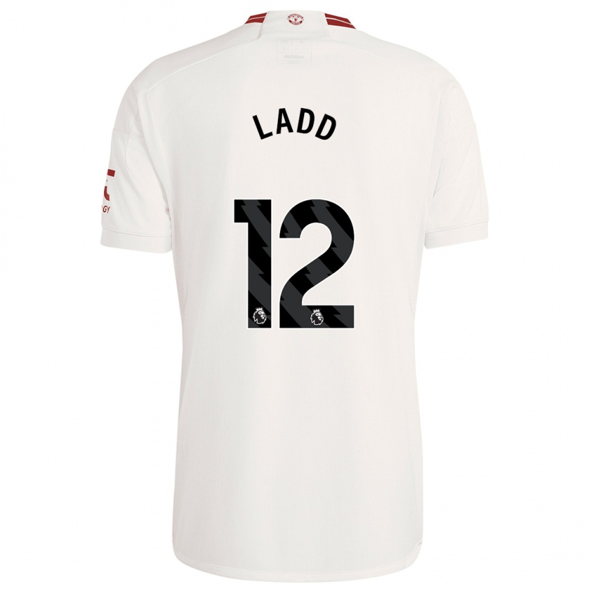 Herren Hayley Ladd #12 Weiß Ausweichtrikot Trikot 2023/24 T-Shirt Österreich