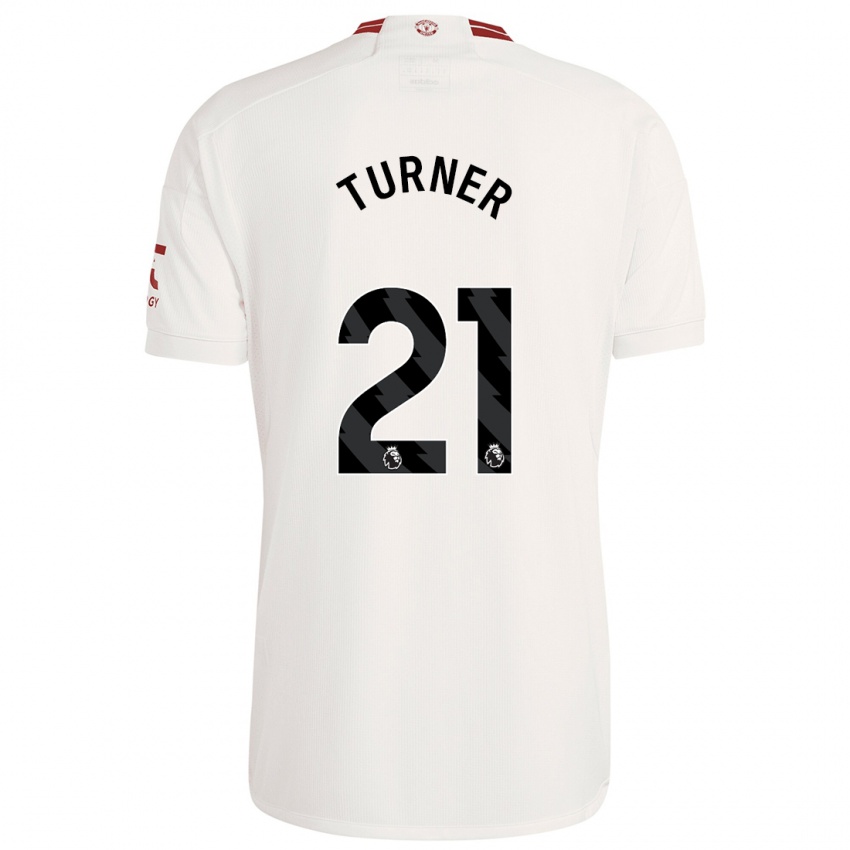 Herren Millie Turner #21 Weiß Ausweichtrikot Trikot 2023/24 T-Shirt Österreich