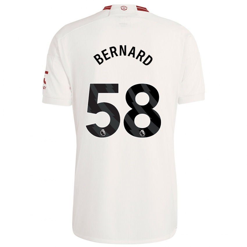 Herren Bernard #58 Weiß Ausweichtrikot Trikot 2023/24 T-Shirt Österreich