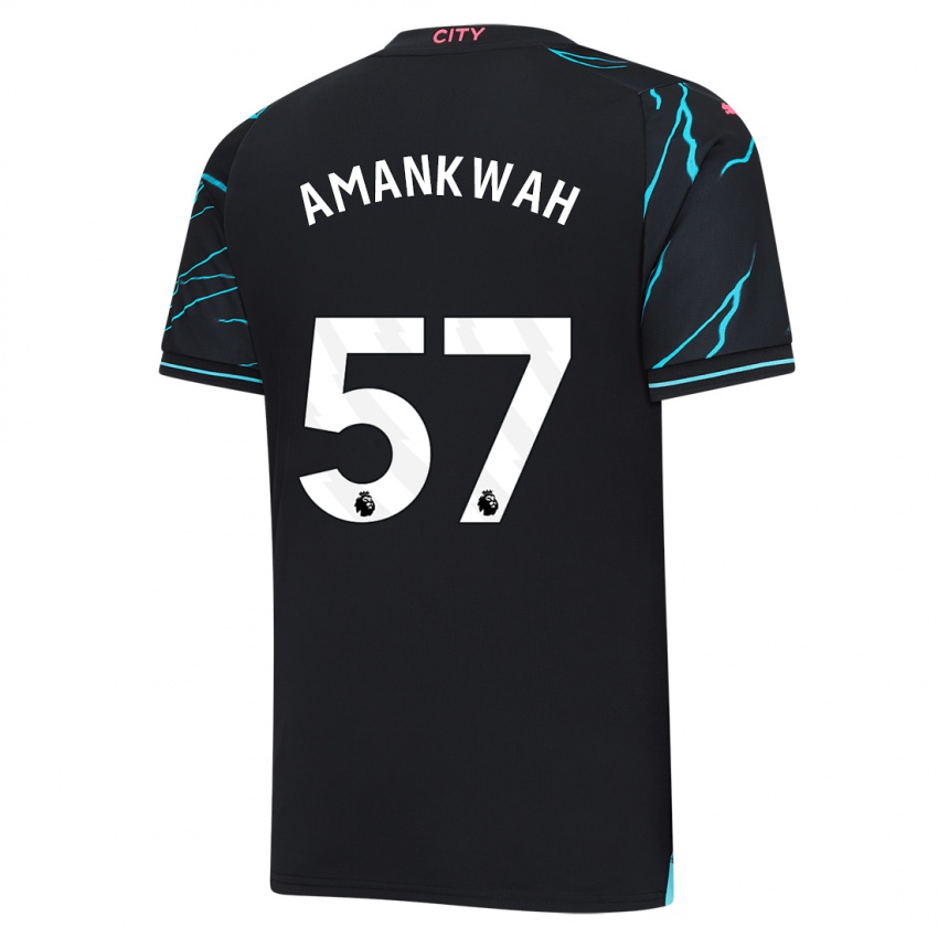 Herren Yeboah Amankwah #57 Dunkelblau Ausweichtrikot Trikot 2023/24 T-Shirt Österreich