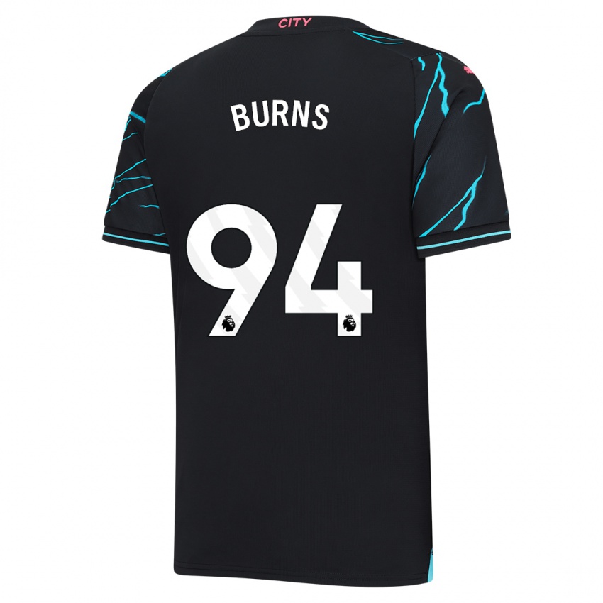 Herren Finley Burns #94 Dunkelblau Ausweichtrikot Trikot 2023/24 T-Shirt Österreich