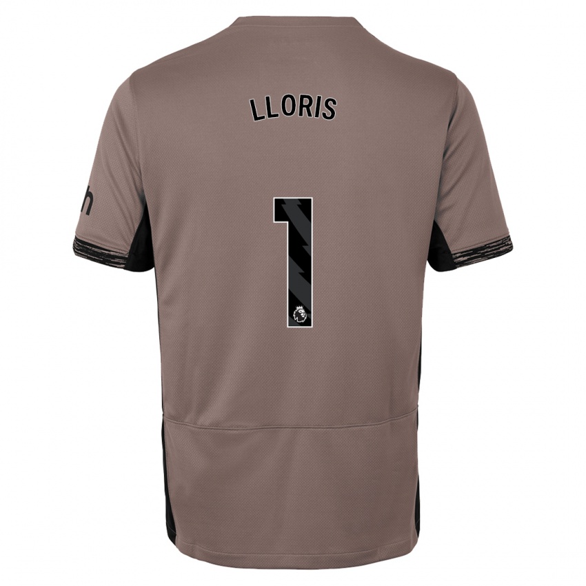 Herren Hugo Lloris #1 Dunkelbeige Ausweichtrikot Trikot 2023/24 T-Shirt Österreich