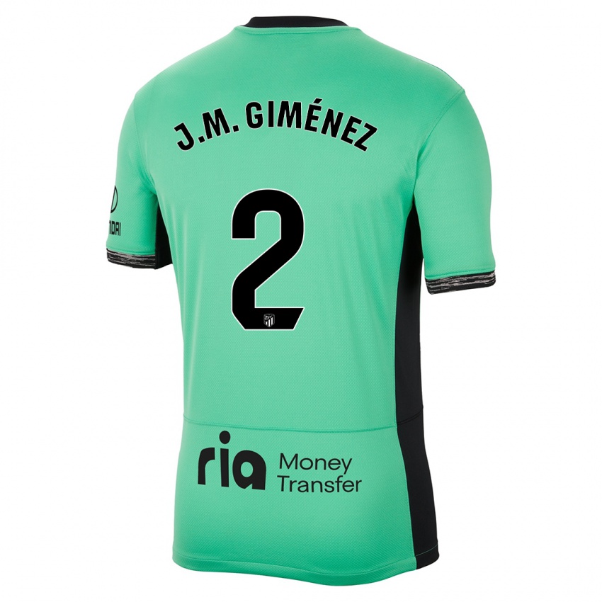 Herren Jose Maria Gimenez #2 Frühlingsgrün Ausweichtrikot Trikot 2023/24 T-Shirt Österreich