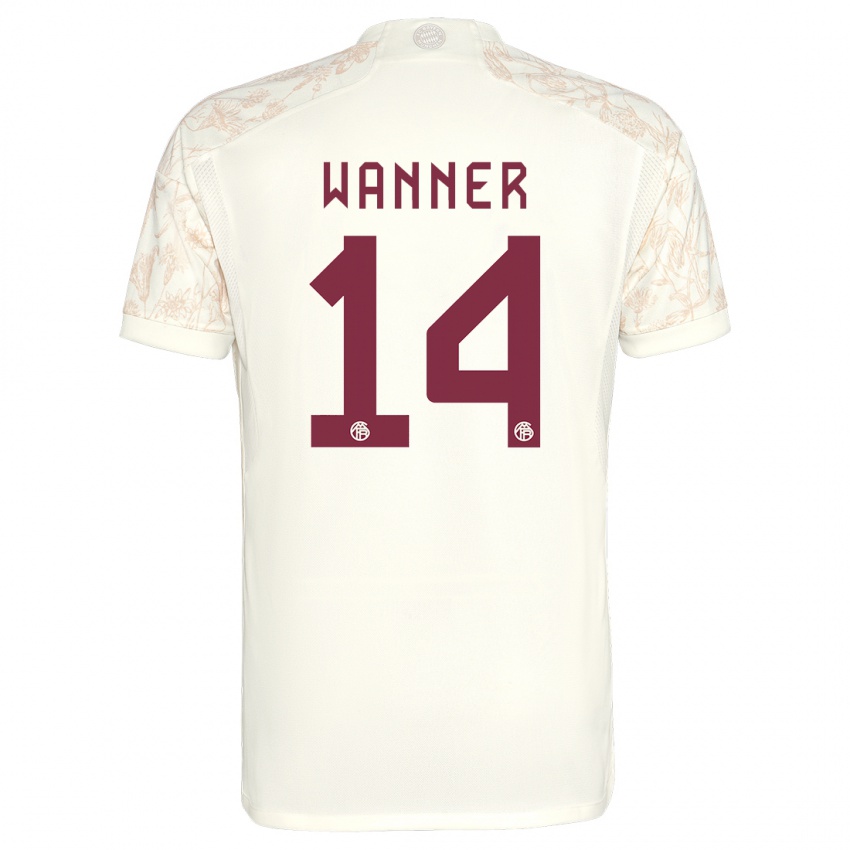 Herren Paul Wanner #14 Cremefarben Ausweichtrikot Trikot 2023/24 T-Shirt Österreich