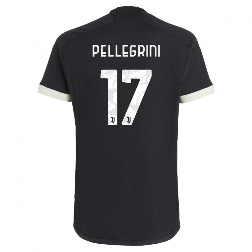 Herren Luca Pellegrini #17 Schwarz Ausweichtrikot Trikot 2023/24 T-Shirt Österreich