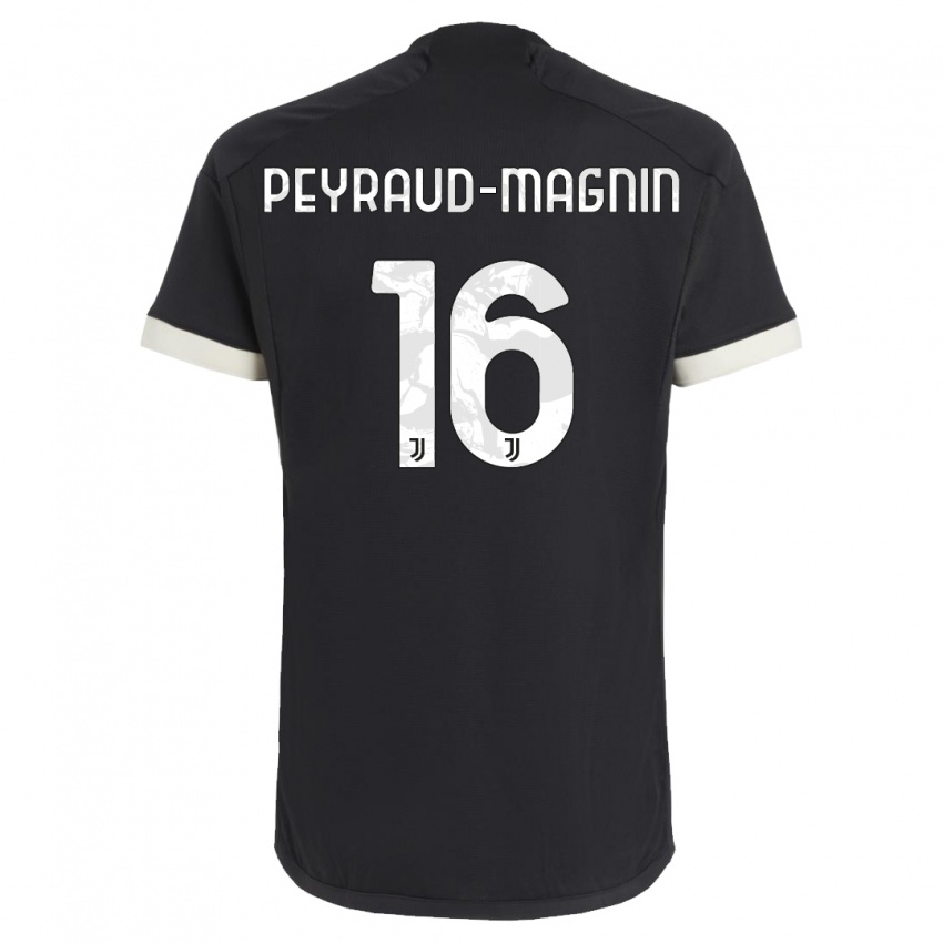 Herren Pauline Peyraud-Magnin #16 Schwarz Ausweichtrikot Trikot 2023/24 T-Shirt Österreich