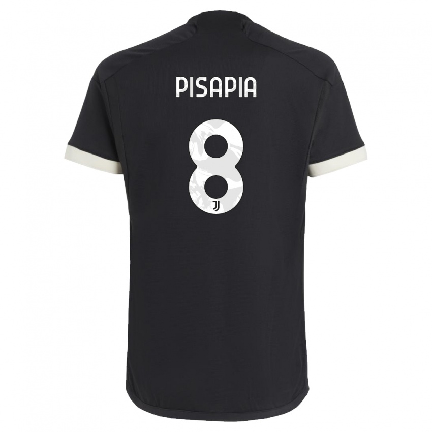 Herren Luciano Pisapia #8 Schwarz Ausweichtrikot Trikot 2023/24 T-Shirt Österreich